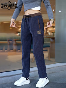 กางเกงลำลองชายทรงหลวมเอวยางยืดทรงตรง ผ้าโพลีเอสเตอร์ กางเกงขายาวทรงตรง สไตล์ใหม่ปี 2025 ฤดูร้อน กางเกงขายาวสุดเทรนด์