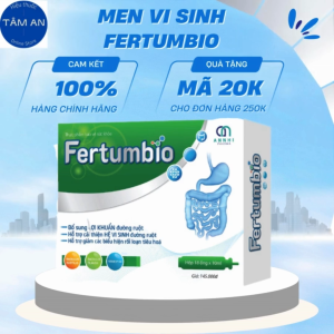 Men vi sinh Fertumbio Men bào tử lợi khuẩn cho bé táo bón biếng ăn rồi loạn tiêu hóa  hộp 18 ống x10ml