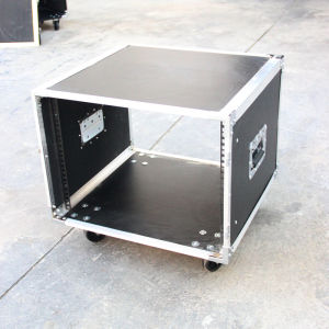 Professional 10U Amplifier Aircraft Case Sound System Tuning Console Cabinet KTV Home Use Rack Audio Open Top Cover