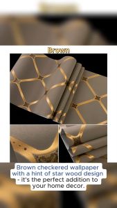 EHOME  square style Luxury Style Wall Paper 10 Meters Self Adhesive Quality Wallpaper Home decoration