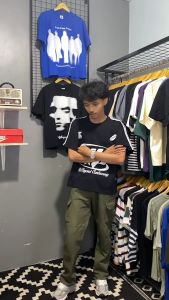 Lovember Boxy Fit Kaos Skena Pria Wanita Motif Tornado Biru Keren Cotton 20s 200gsm Full tag