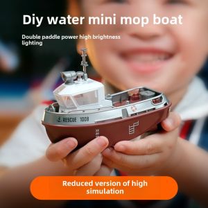 Mới Mini Thuyền Điều Khiển Từ Xa Đồ Chơi Cổng Điện Tàu Kéo Rc Bánh Xe Mô Hình Tàu Bé Trai Món Quà Sinh Nhật Nước Chơi Thuyền Trên 14 Tuổi