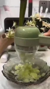 BISA COD-FOOD CHOPPER ELECTRIC 4 IN 1 / BLENDER PORTABLE PENGGILING BUMBU BAWANG PEMOTONG SAYUR ELEKTRIK