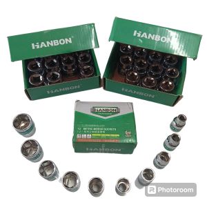 Mata Shock HANBON Ukuran 8 mm 10 mm 12 mm 14 mm 16 mm 17 mm 18 mm 19 mm 22 mm 24 mm / Kunci Sok Tekiro mata sock tekiro murah!