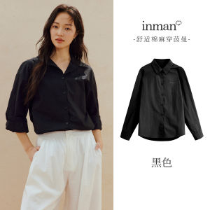 INMAN | Women Commuter Loose Long Sleeve Layering Blouse