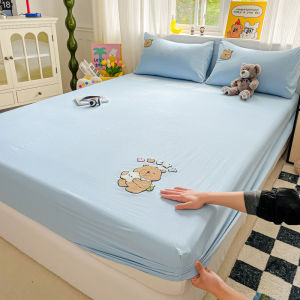 2025 New KT Cat Childrens Bed Canopy Single Piece Full Cover Mattress Protector Non-Cotton Pure Cotton Protective Cover