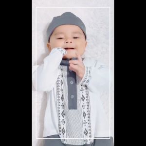 Ozuka Baju Koko Bayi 0 3 6 Bulan Jumper Romper Jumpsuit Koko Baju Muslim Bayi Laki laki