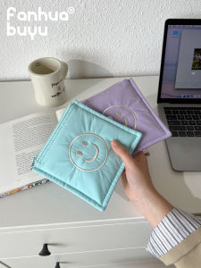 Fanhuabuyu Fresh Clutch Bag Womens Portable Charger Data Cable Cosmetics Cosmetics Bag Niche Style Coin Purse