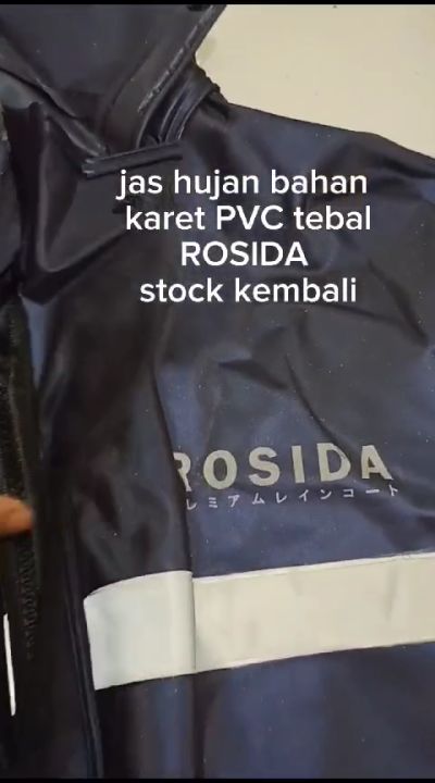 Felwinshop Jas Hujan Rosida Karet Dewasa Pvc Tebal Touring Edition