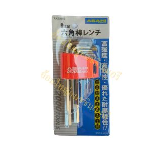 ประแจหกเหลี่ยมสั้น กุญแจหกเหลี่ยม หกเหลี่ยมตัวแอล ASAHI อาซาฮี (ญี่ปุ่น) ออกใบกำกับภาษีได้