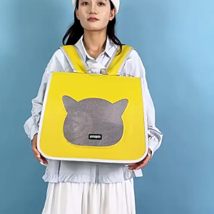 JameMirs Premium Pet Backpack Carrier for Cats & Small Dogs — Breathable Mesh Lightweight 2 Colors Standard / Premium Fabric Upgrade