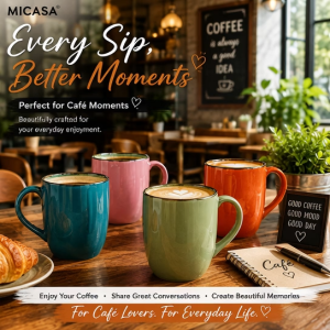 MICASA Lustrous Glaze Series Ceramic Mug (14oz)