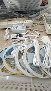 Bộ Đèn LED Dải COB 1-6 Chiếc Với Bộ Điều Khiển Từ Xa Có Thể Điều Chỉnh Độ Sáng Có Thể Cắt Tùy Chỉnh Dán Keo Mặt Sau Dùng Làm Đèn Nền Đèn Tường Phong Cách Hiện Đại Cho Nhà Bếp Phòng Ăn Phòng Ngủ Hành Lang Phòng Làm Việc.