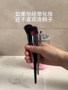 Professional Electric Makeup Brush Cleaner And Dryer Automatic Cleaning Puff Quick Dry Tool Cleaning pad with Brush