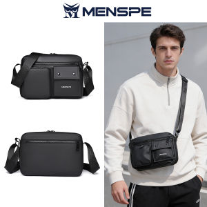 MENSPE Mens Shoulder Bag Fashion Waterproof Messenger Bag Phone Bag Simple Casual Bag Large Capacity Cross Body Bag Lightweight Leisure Sport Street Bag