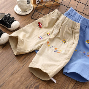 Boys Summer Cotton Short Pants Casual Loose Fit Five Inches Thin Material Childrens Clothing Outerwear for Baby Boys