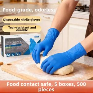 Food Grade Disposable Kitchen Gloves Water & Oil Resistant Thick