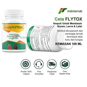 CETA FLYTOX - Pembasmi Gurem Larva dan Lalat di Kandang