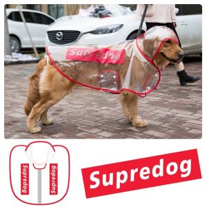 All-Inclusive Dog Raincoat Golden Retriever/Border Collie Shiba Inu Labrador Four-Legged Waterproof Medium Large Dog Pet Poncho