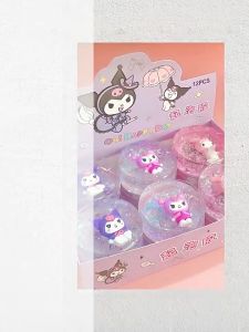 Stress Relief Colorful Crystal Kuromi Slime Soft Jelly Clay Putty Mud Girls Collection Dolls Toy Mianan Budak 库库米玩偶水晶泥
