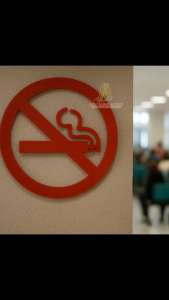 LOGO DILARANG MEROKOK AKRILIK/PAPAN DILARANG MEROKOK/PAPAN MURAH/TULISAN MURAH NO SMOKING
