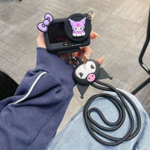 Sanrio | for DJI OSMO Action 6 5 Pro 4 3 Silicone Case Fashion Cute Sanrio Hello Kitty Kuromi Anti-lost Strap Sport Camera Protect Cover