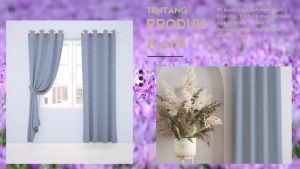 Gorden Jendela/Hordeng embos Gelombang Cantik FREE HOOK & TALI LP