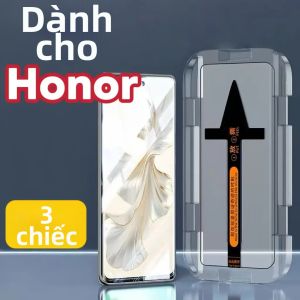 Bộ 3 Miếng Dán Bảo Vệ Màn Hình Kính Cường Lực Cao Cấp Cho HONOR Magic 6/5/4/3 Pro Không Bóng Khí HD Clear Tự Động Lắp Đặt Chống Trầy Xước
