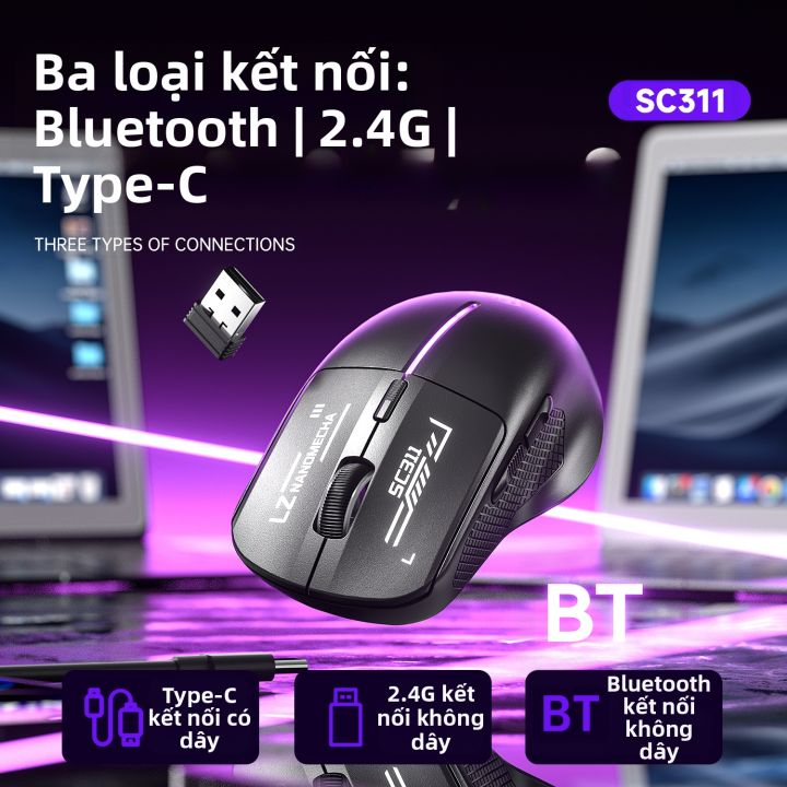 AULA | Chuột Gaming Không Dây Wolf Spider SC311 3 Chế Độ (Dây/Bluetooth ...