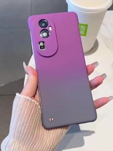 OPPO Reno 11 Pro 5G  Hard Case Skin-like Gradient Two-tone Borderless Ultra-thin Phone Case