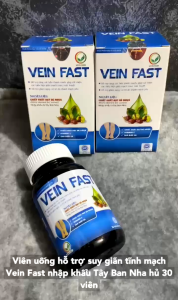 Viên Uống Hỗ Trợ Suy Giãn Tĩnh Mạch VEIN FAST Giảm Đau Nhức Sưng Tấy Nặng Chân Bảo Vệ Thành Mạch