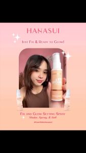 Hanasui Fix & Glow Setting Spray 60mL || Setting Spray || Pengunci Make Up BPOM