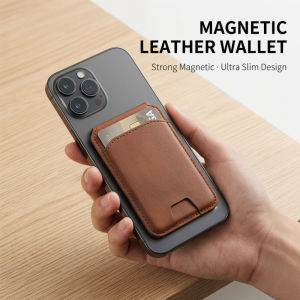 szhaiyu | For Magsafe Accessories Wallet Magnetic Leather Case For iPhone 17 16 15 14 13 12 Pro Max Phone Bag 3 Card Holder Cover