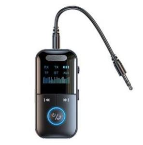 Pemancar penerima Bluetooth 2-in-1 GT69 dengan paparan digital bateri terbina dalam penguat audio penyesuai audio