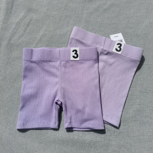 New Colors Arrived~ 3 Pieces Cotton Shorts Pants for Girls Summer Elastic Waistband 2-10 Years Old Kids Fashion Three-quarter Length