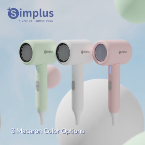 Simplus Hair Dryer Hair Blower Foldable Design Ionic Hair Care 1250W Power  3 Adjustable Modes  35 Million Negative Ions