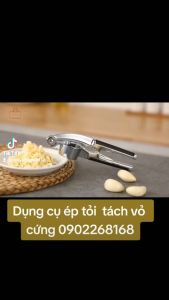 Dụng cụ ép tỏi kìm tách óc chó kẹp cua ghẹ inox không gỉ tay cầm chống trượt