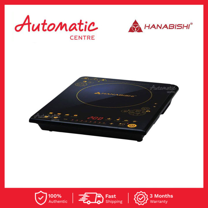 Hanabishi HIC 200 1B 1Burner Induction Cooker with 8 Cooking Functions