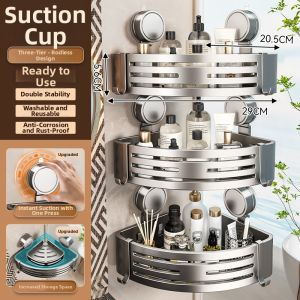 Suction No-Drilling Triangular Shelf