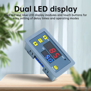 AC 110-220V DC 12V 24V Digital Time Delay Relay LED Display Cycle Timer Control Switch Adjustable Timing Relay Time Delay Switch