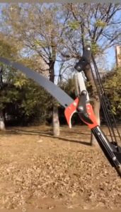 3.5/5.5M High quality 2 pulley wheel pole Tree pruner Trimming tree saw tree  cutter with rope