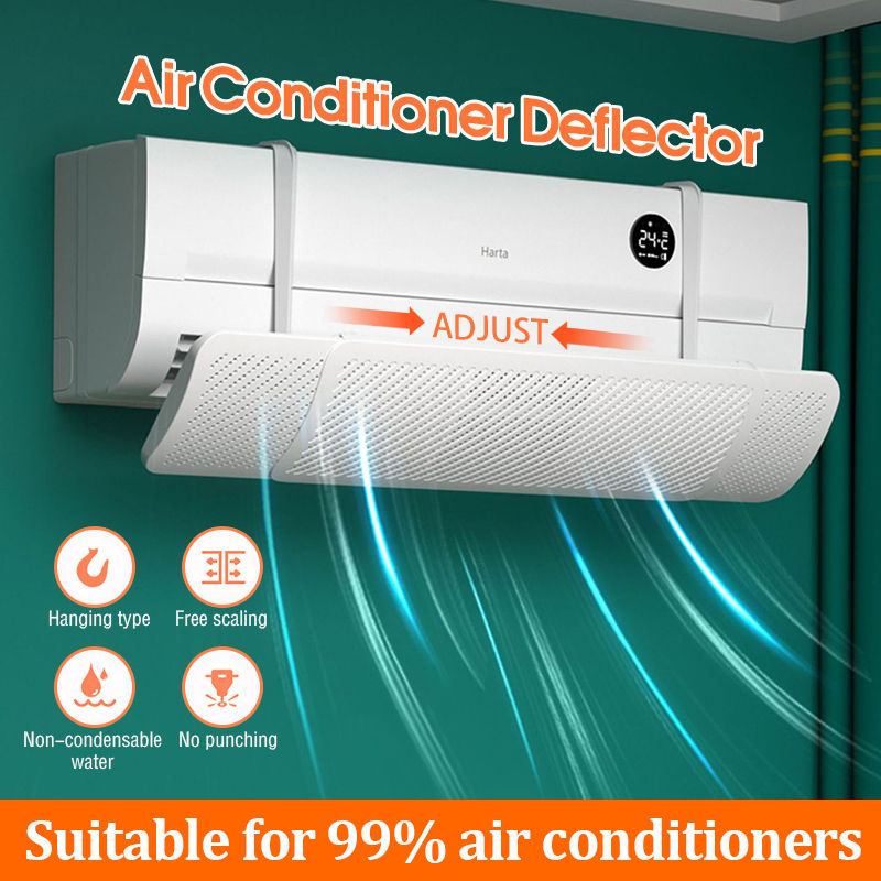 [SG Local Stock] Retractable Air Conditioner Wind Shield Aircon Wind Deflector AC Windshield 空调挡风板
