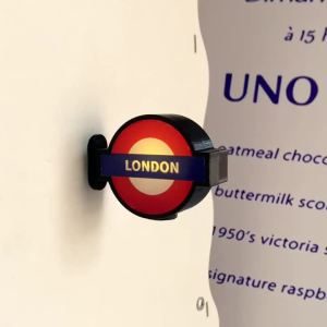 Nam Châm Dán Tủ Lạnh Hình Tròn London Underground Phát Sáng Sticker Từ Tính Phát Quang Quà Lưu Niệm Du Lịch Anh Đồ Trang Trí Nhà Cửa Biển Báo Ga Tàu