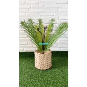 Pohon Artificial Tanaman Hias Daun Pakis Hutan X12 Latex Cover Pot Eceng Gondok Hiasan Rumah Dekorasi Kantor