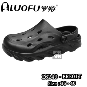 Sendal Clogs Luofu Wanita Sporty Warna Pastel E6249 BRE01T Sendal Clogs Sport Wanita Terbaru