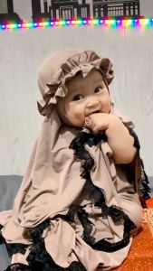 Mukena Anak Polos Ruffle Usia 1-7 Tahun Variasi Bando Rempel Viral Tren Mukena Terbaru