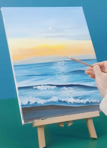 Stretched White Art Canvas for Painting | Wooden Frame Cotton Board for DIY Poster | Art Supplies Drawing SG