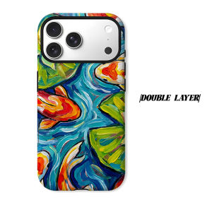 BILIBILI | Koi Pond Phone Case for iPhone 18 17 16 15 14 13 12 11 Air Pro Max Plus Double-layer Cover