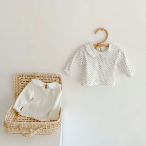 Spring and autumn new baby clothes for 0-3 years old baby collar long-sleeved base shirt all-match long-sleeved T-shirt top