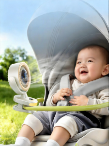 HOOYS | Portable Cooling Baby Stroller Fan Swivel Silent Charging